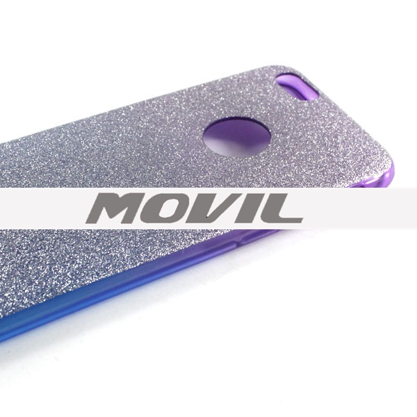 NP-2359 TPU brillante polvo funda para iphone 6-3